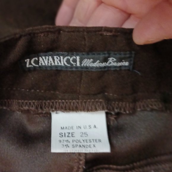 Z. Cavaricci Brown feels like soft suede Pants!! - Picture 3 of 3